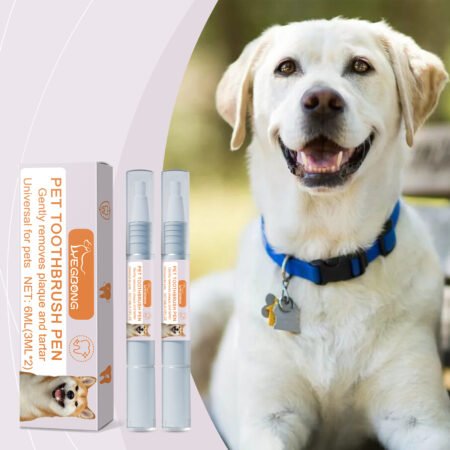 Pet Teeth Cleaning Pen 2-Pack | Plaque & Tartar Remover for Dogs & Cats - Fresh Breath in 7 Days