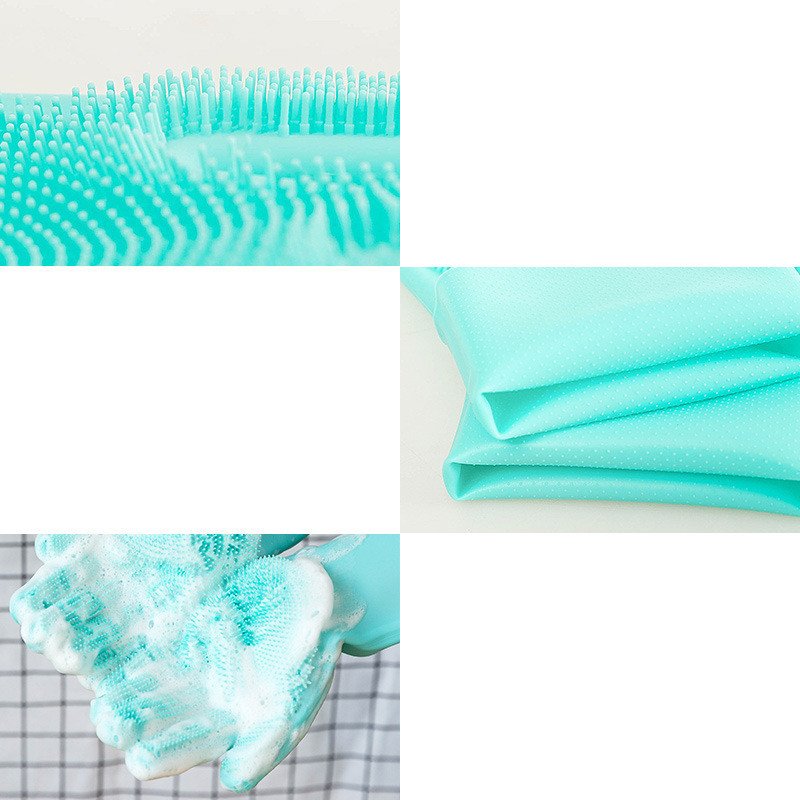Silicone Pet Grooming Glove - Remove 90% of Dog & Cat Hair + Bath Brush - Image 3