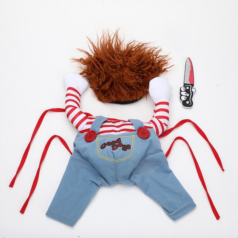 Halloween Dog Costume - Funny Horse Riding Pet Outfit for Small Medium Dogs - Image 6