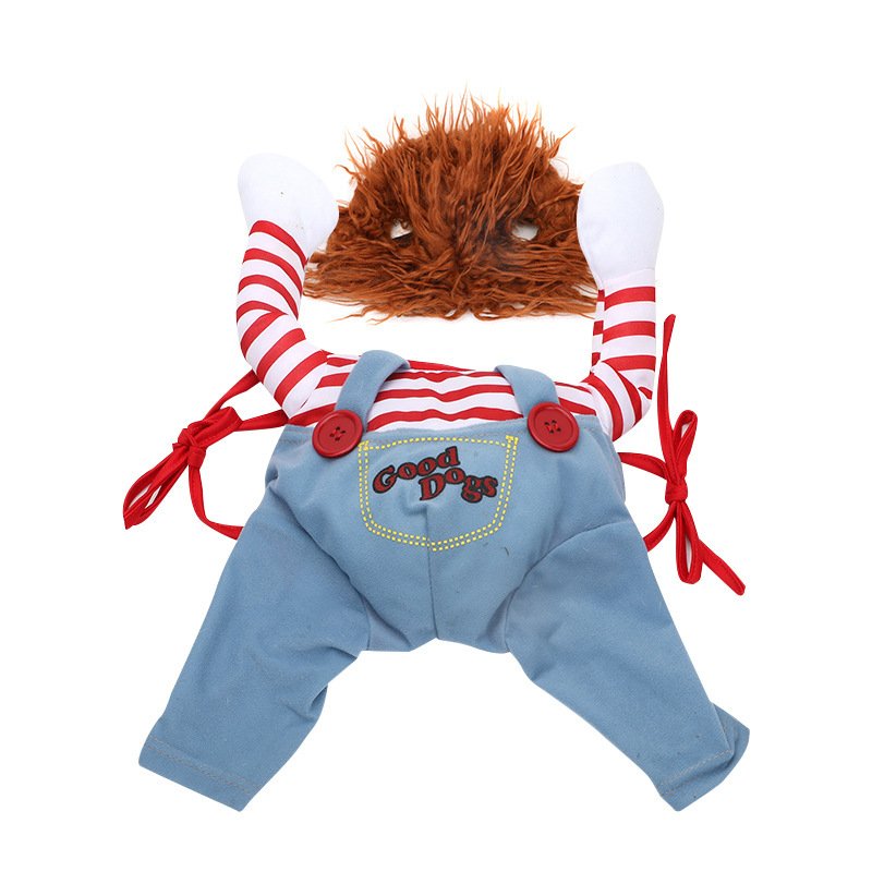 Halloween Dog Costume - Funny Horse Riding Pet Outfit for Small Medium Dogs - Image 3