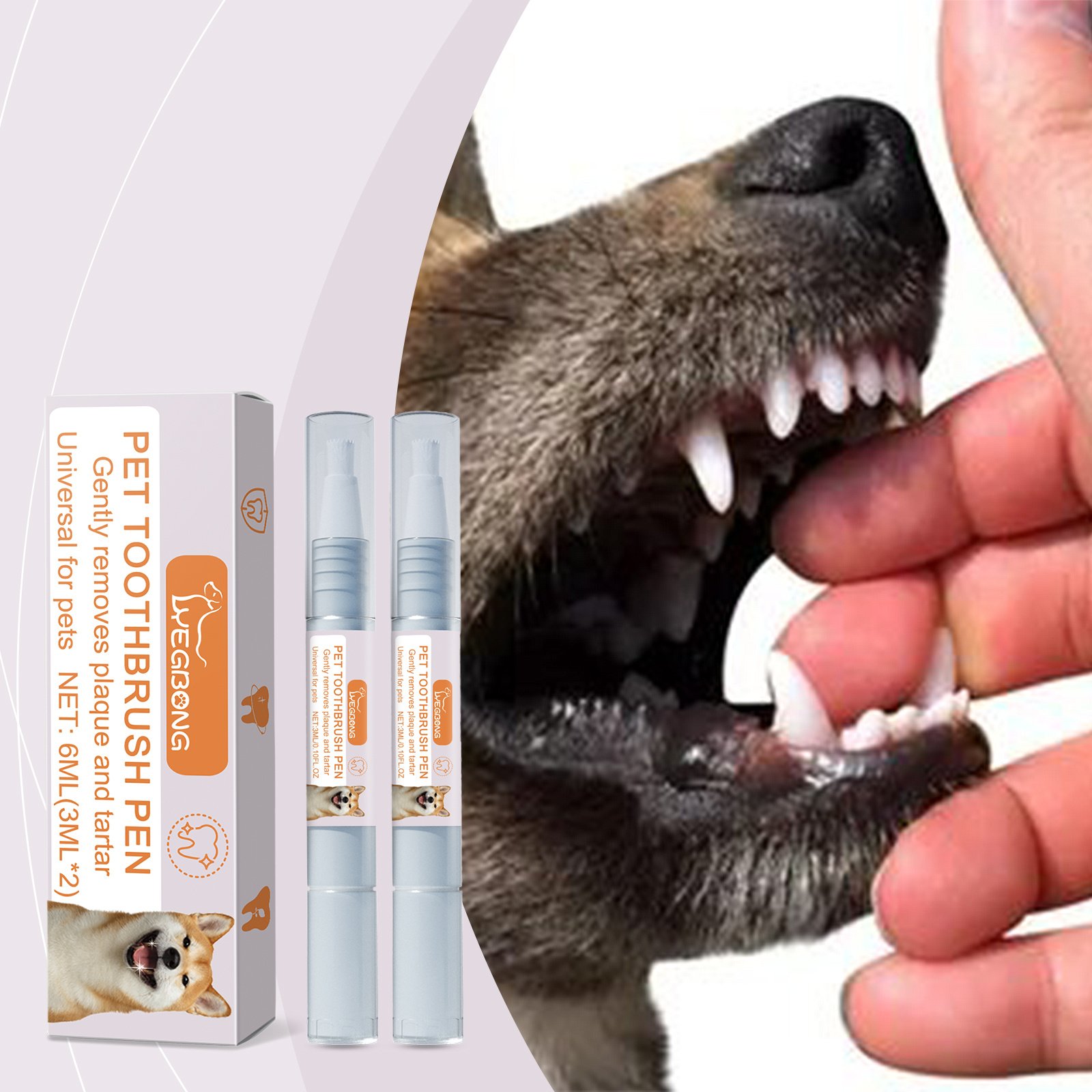 Pet Teeth Cleaning Pen 2-Pack | Plaque & Tartar Remover for Dogs & Cats - Fresh Breath in 7 Days - Image 3