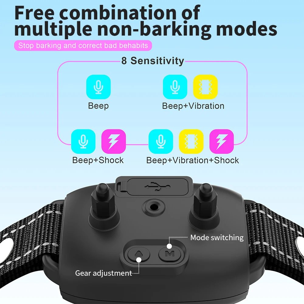Verow Smart Anti-Bark Collar – Automatic Beep & Vibration Training Collar - Image 9
