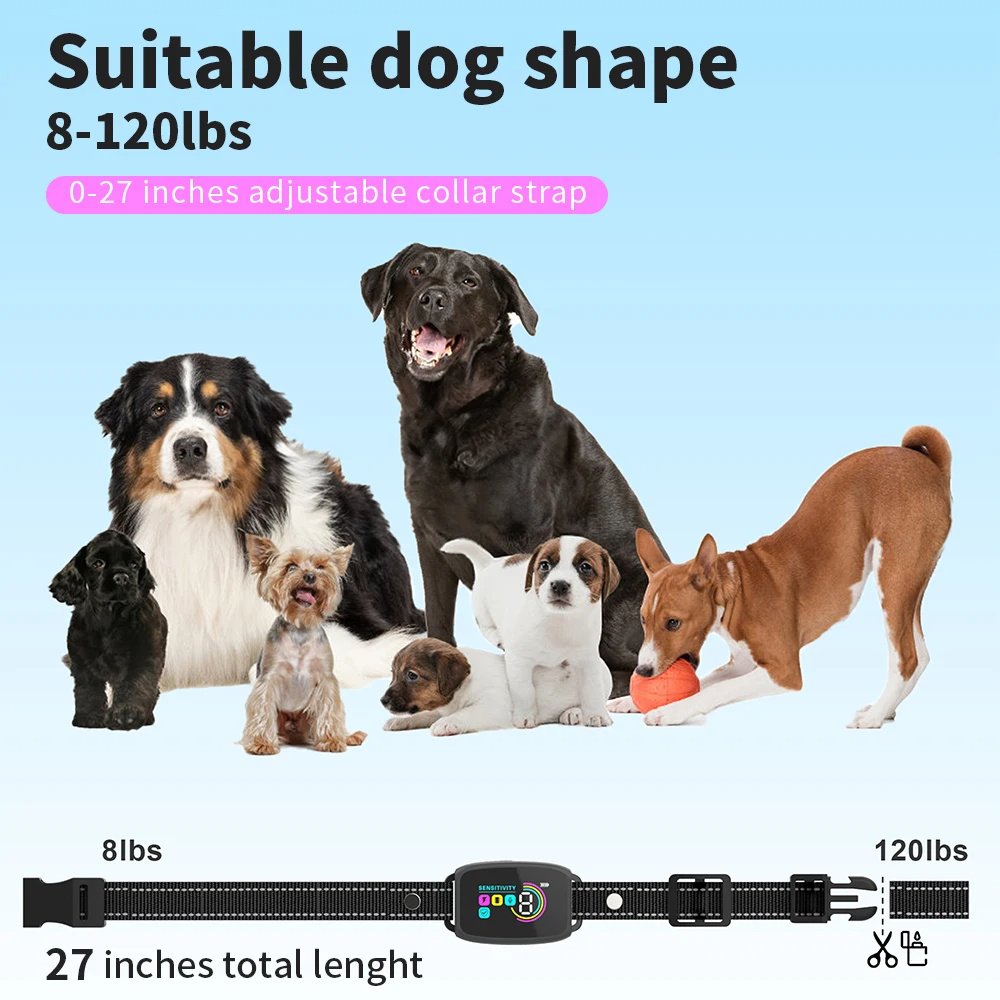 Verow Smart Anti-Bark Collar – Automatic Beep & Vibration Training Collar - Image 4
