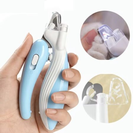 LED Pet Nail Clippers - Safe Dog & Cat Nail Trimmer with Light to Avoid Bleeding