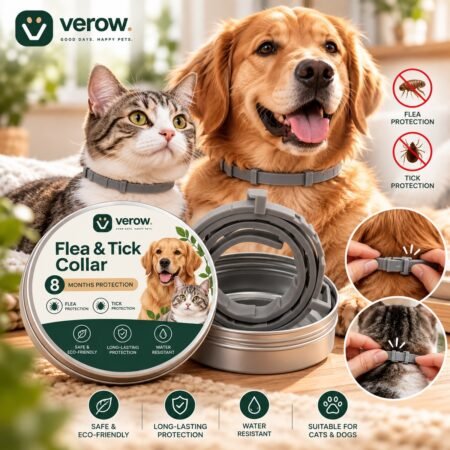 Pet Flea and Tick Collar for Cats and Dogs